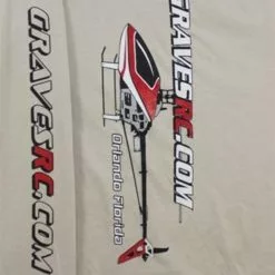 GVSLSH-SAND-L GRAVES RC HOBBIES LONG SLEEVE HELI T-SHIRT, SAND, LARGE