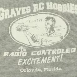 GVSRTKG-M GRAVES RC HOBBIES Ladies Grey Tank Top, Ribbed, Medium