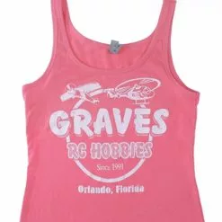 GVSTANKPKM GRAVES RC HOBBIES WOMENS TANK TOP, PINK, MEDIUM