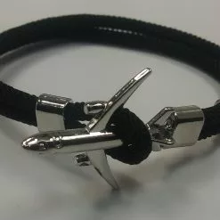 GRAVES RC HOBBIES AIRANKBRCB Graves RC Airplane Anchor Bracelet - Black