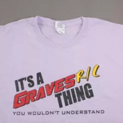 GVSHTEEPUR-2X Graves RC Hobbies Helicopter T-Shirt, Purple, 2X