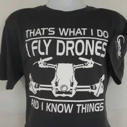 GVSDGPILOTM GRAVES RC HOBBIES PILOT DRONE SHIRT DR GREY MED