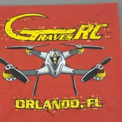GVSQUADTEEBR-L Graves RC Hobbies Quadcopter T-Shirt Large - Bronze
