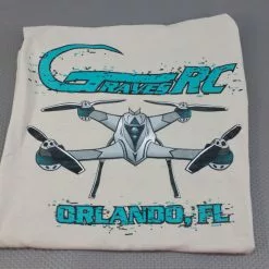 GVSQUADTEESAN-S Graves RC Hobbies Quadcopter T-Shirt Small - Sand