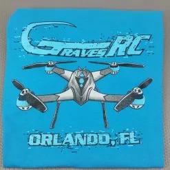 GVSQUADTEESAP-3X Graves RC Hobbies Quadcopter T-Shirt 3X – Sapphire