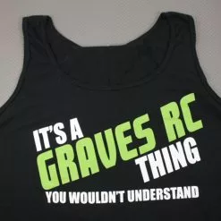 GRAVES RC HOBBIES GVSTANKBLACKLG Graves RC Womens Tank Top Black - Large