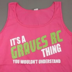 GRAVES RC HOBBIES GVSTANKPNKL Graves RC Womens Tank Top Pink - Large