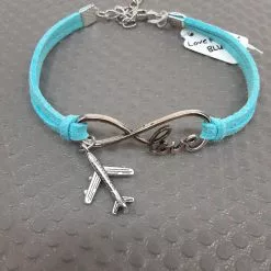 GRAVES RC HOBBIES LOVENPLANEBLUE Love Plane Bracelet - Blue