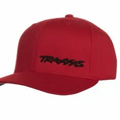 TRA1187RBLLXL TRAXXAS FLEX HAT CURVE BILL RED LARGE/XL
